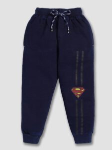 Boys Superman Printed Cotton Joggers