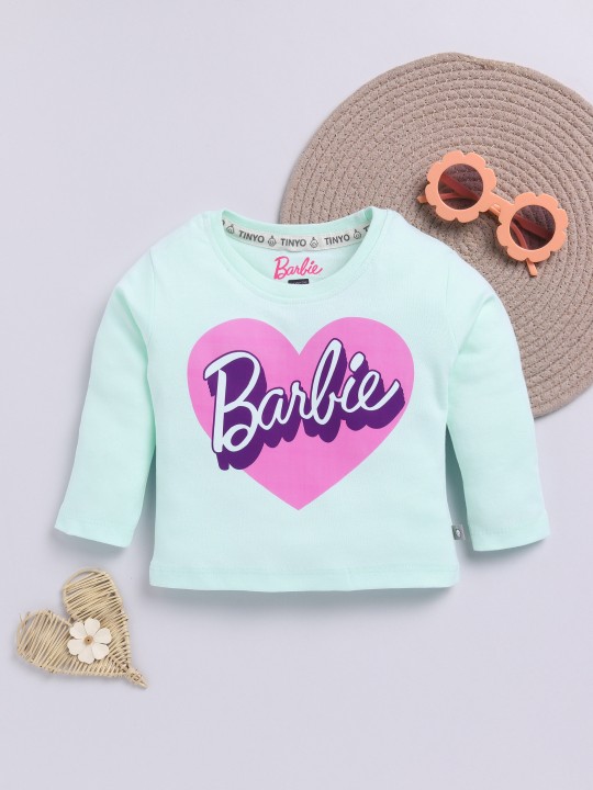 Infant Girls Barbie Printed Pure Cotton T-shirt
