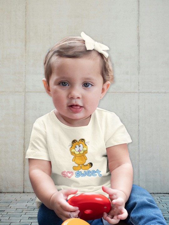 Girls Garfield Printed Pure Cotton Top