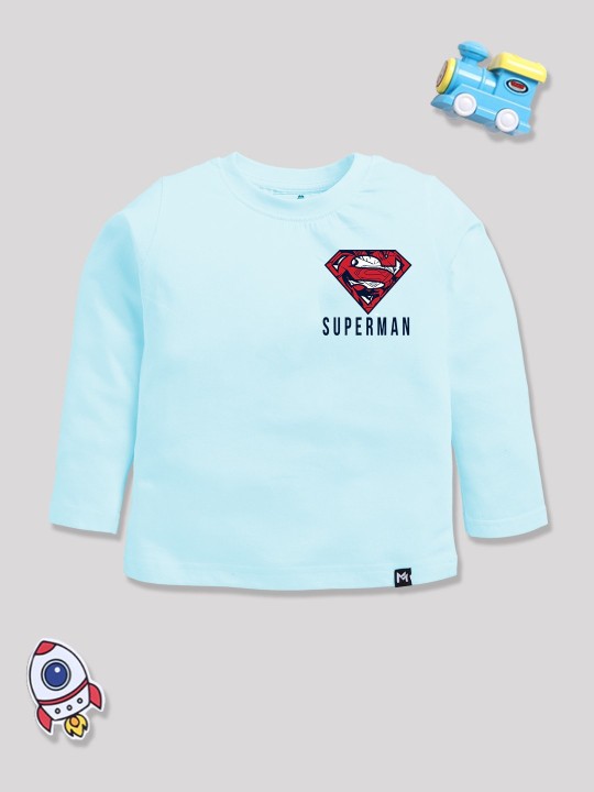Boys’ Superman Long Sleeve T-Shirt – Blue & Red