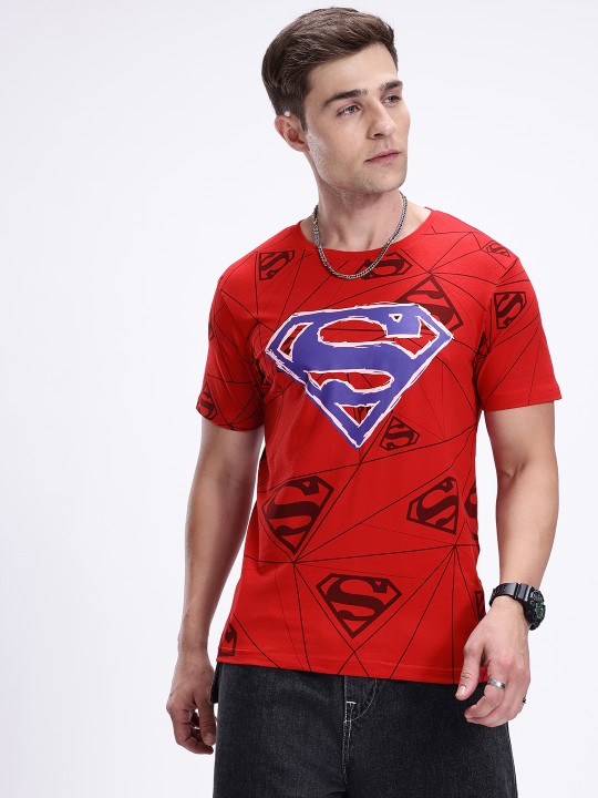Men’s Superman Graphic T-Shirt – Red & Blue