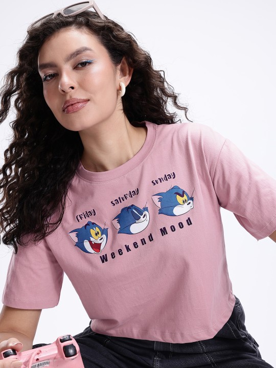 Lavender Tom & Jerry T-Shirt for Women
