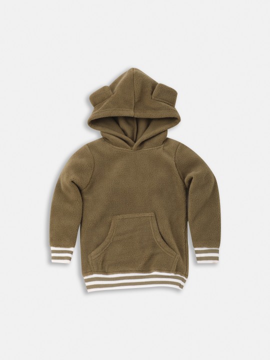 Boys Hooded Fleece Fuzzy Sweatshirt