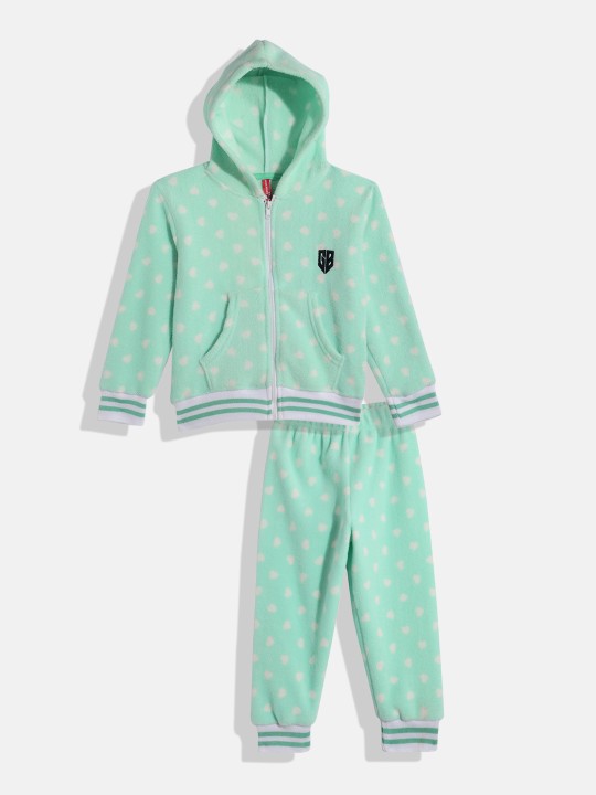 Girls Polka-Dotted Sweatshirt and Joggers