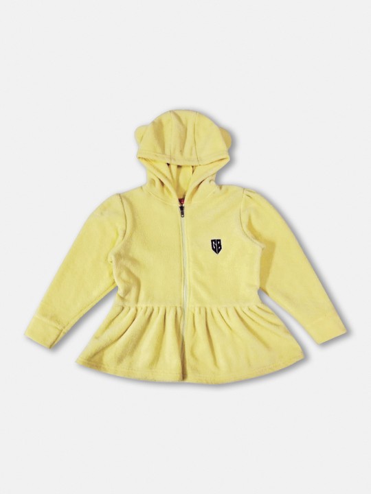 Girls Hooded Flared Sweatshirt