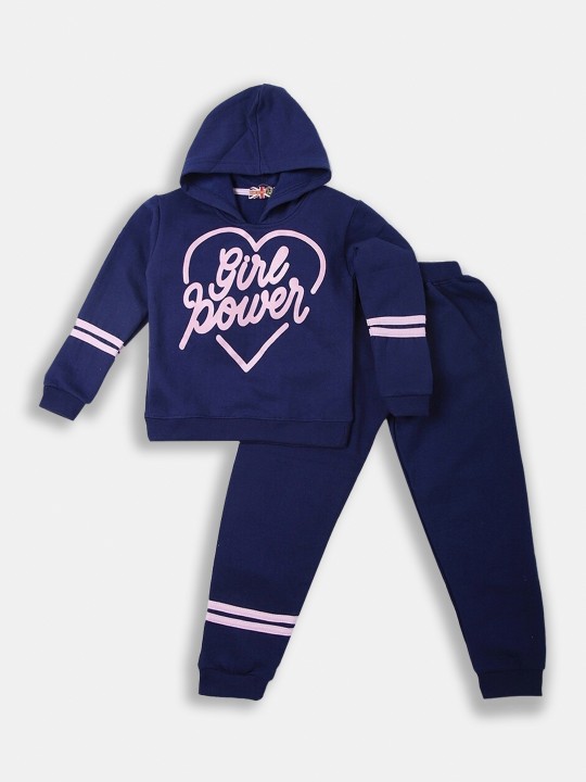 Girls Printed Sweatshirt and Jogger