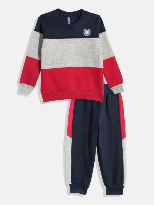 Boys Colourblocked Sweatshirt and Joggers