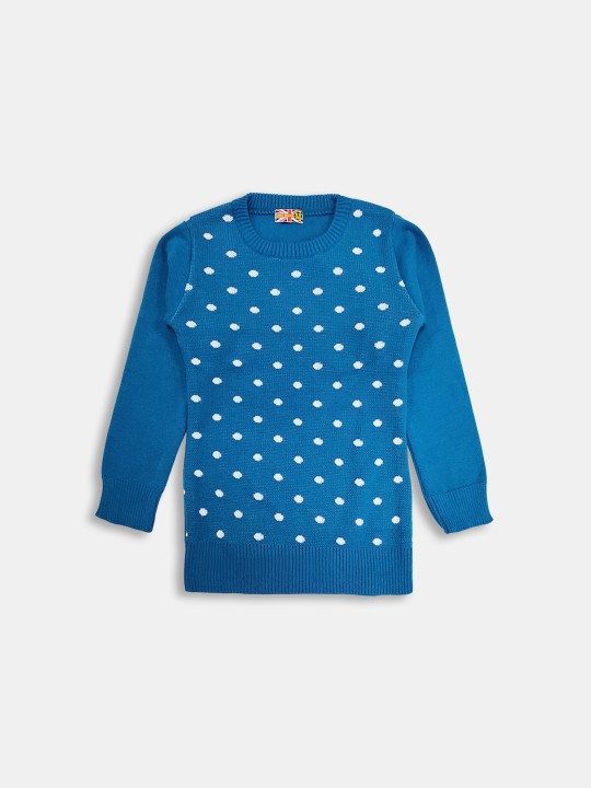 Girls Polka Dotted Pullover