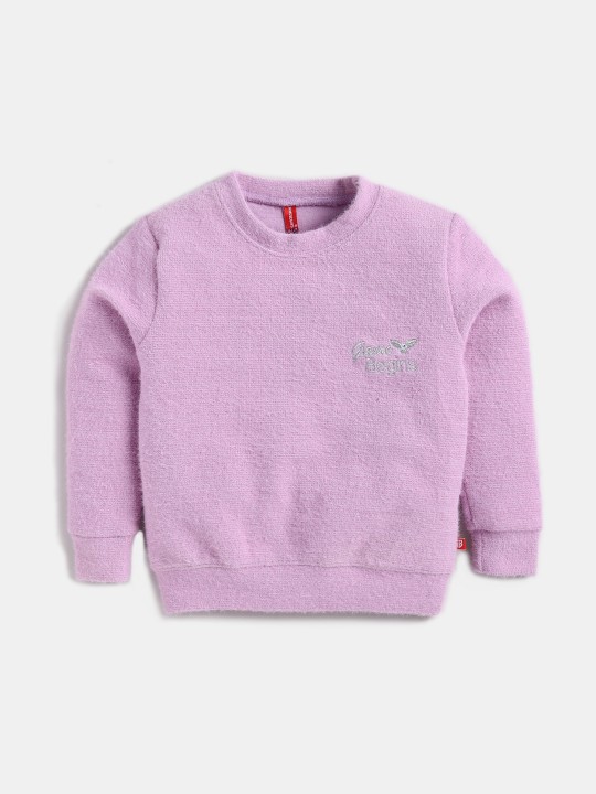 Girls Fuzzy Sparkle Sweatshirt