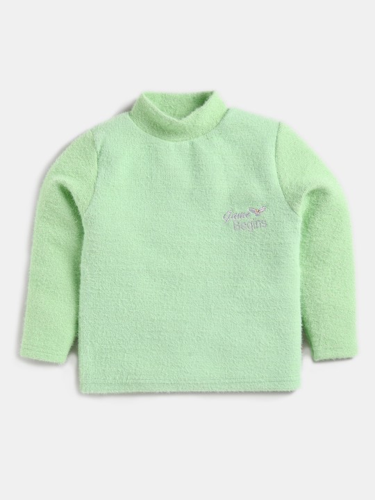 Girls Fuzzy Sparkle Sweatshirt