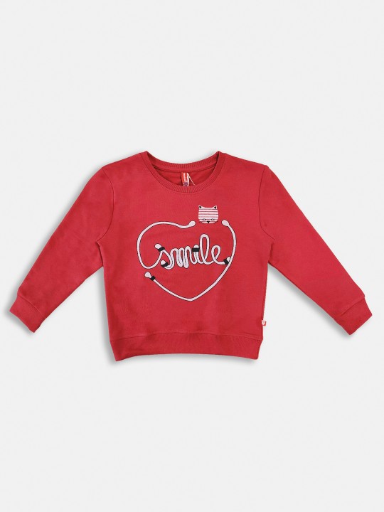 Girls Printed Sweatshirt