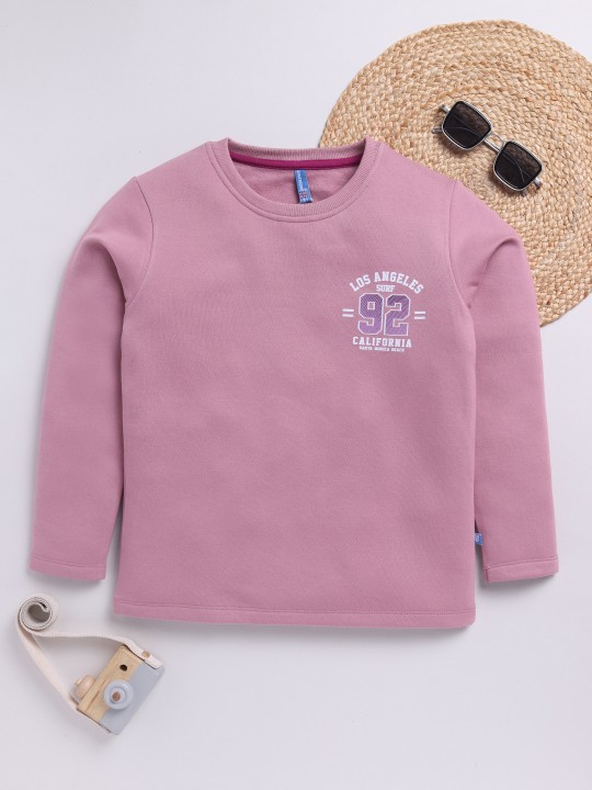 Boys Printed Typography Sweatshirt
