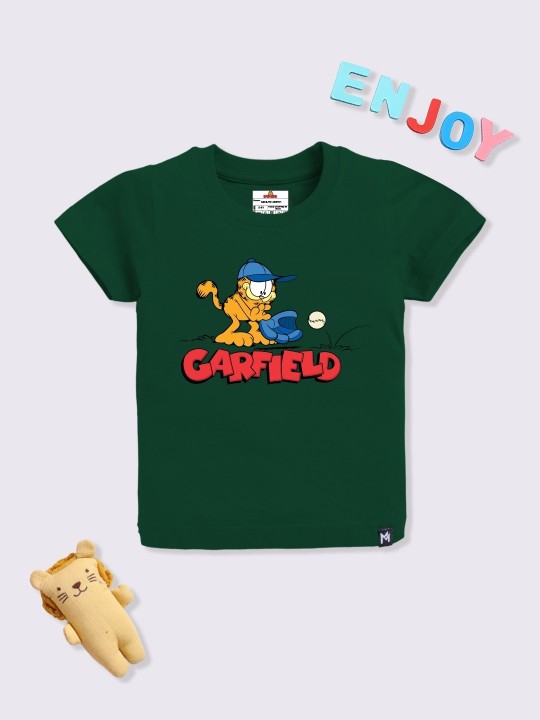 Garfield Green Printed Boys’ T-Shirt