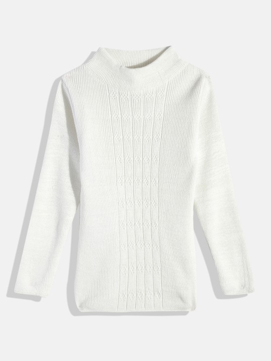 Girls Cable Knit Pullover Sweater