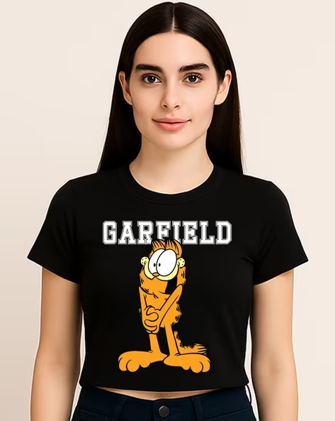 Women’s Garfield Printed Boxy Fit Cotton To