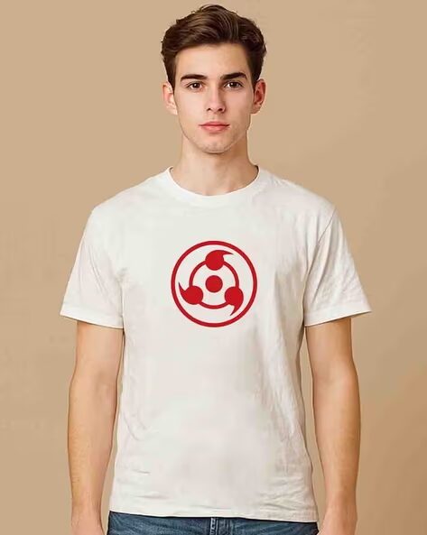 Men Naruto Graphic Print Regular Fit Modal T-Shir