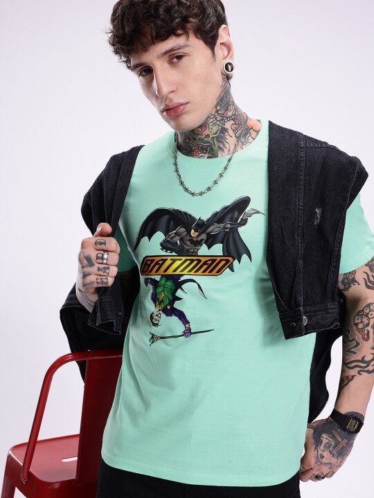 Batman Humour & Comic Printed Cotton T-Shirt for Men