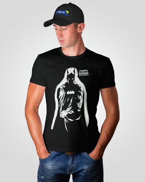 MENS BATMAN PRINTED REGULAR FIT T-SHIRT