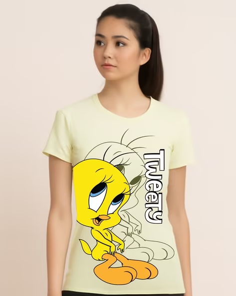 LADIES LOONEY TUNES REGULAR FIT TOP