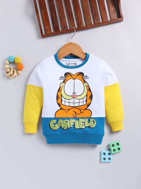Minute Mirth Girls Garfield Printed Sweatshirt
