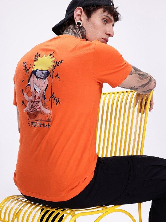 Naruto Printed Pure Cotton Men’s T-Shirt