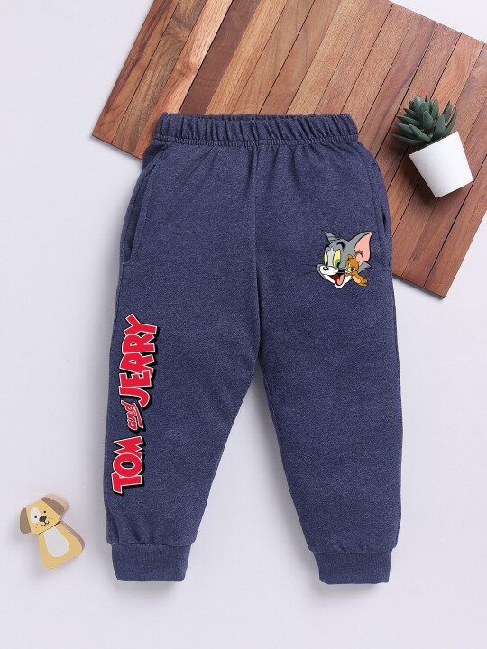 Minute Mirth Boys Printed Regular Fit Polyester Joggers