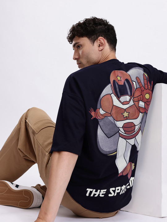 Anime Nippon Printed Pure Cotton Oversized Men’s T-Shirt