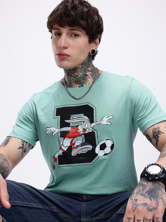 Looney Tunes Printed Pure Cotton Men’s T-Shirt