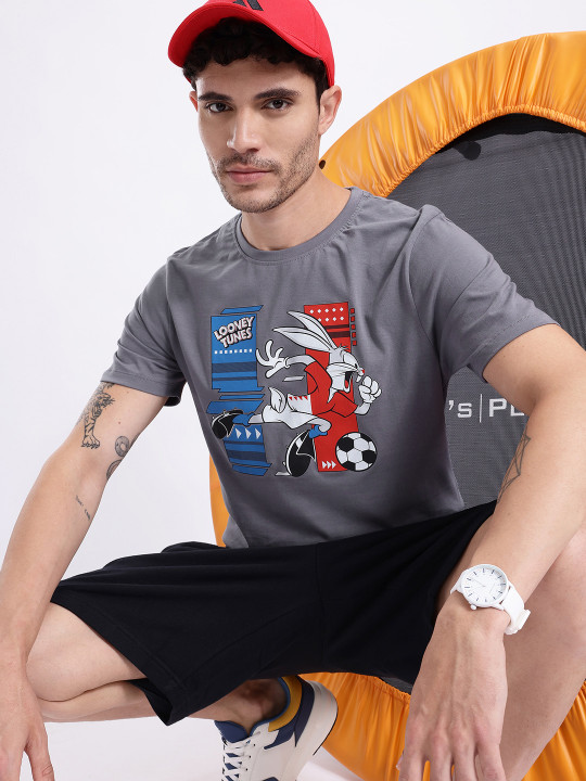 Looney Tunes Printed Pure Cotton Men’s T-Shirt