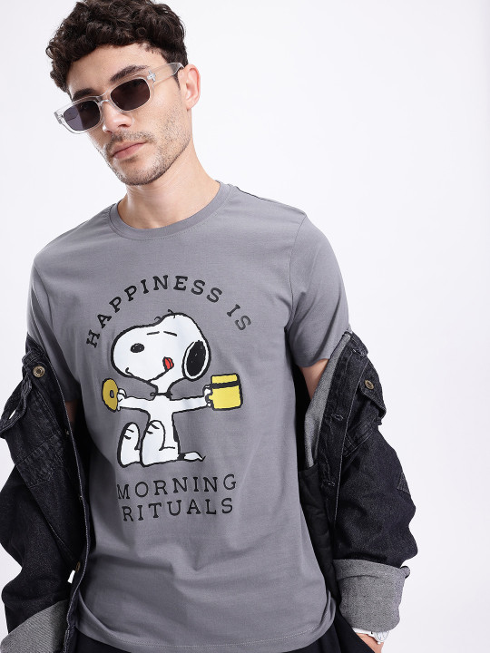 Peanuts Printed Pure Cotton T-shirt