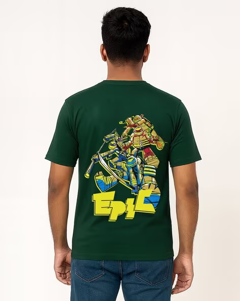 Men Graphic Print Regular Fit Crew-Neck T-Shirt