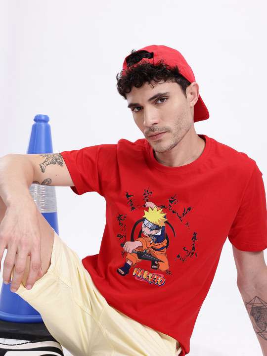 Naruto Printed Bamboo Regular Fit Men’s T-Shirt