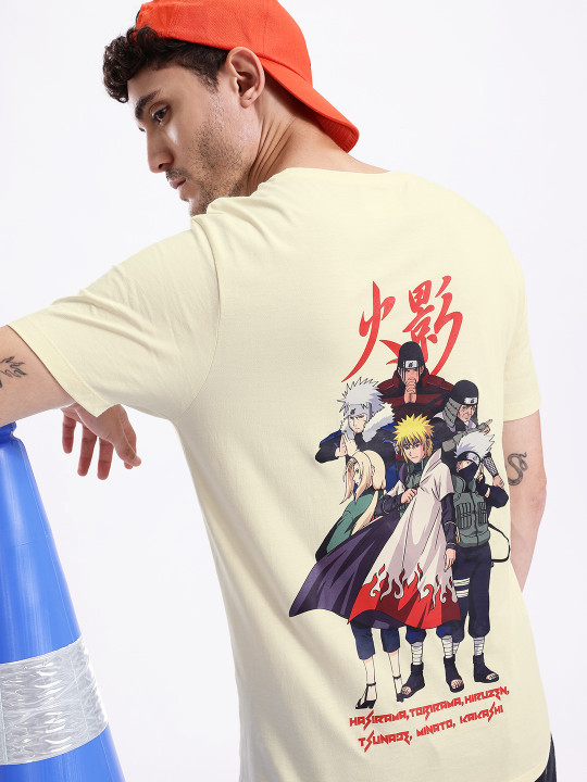 Naruto Printed Pure Cotton T-shirt for Men