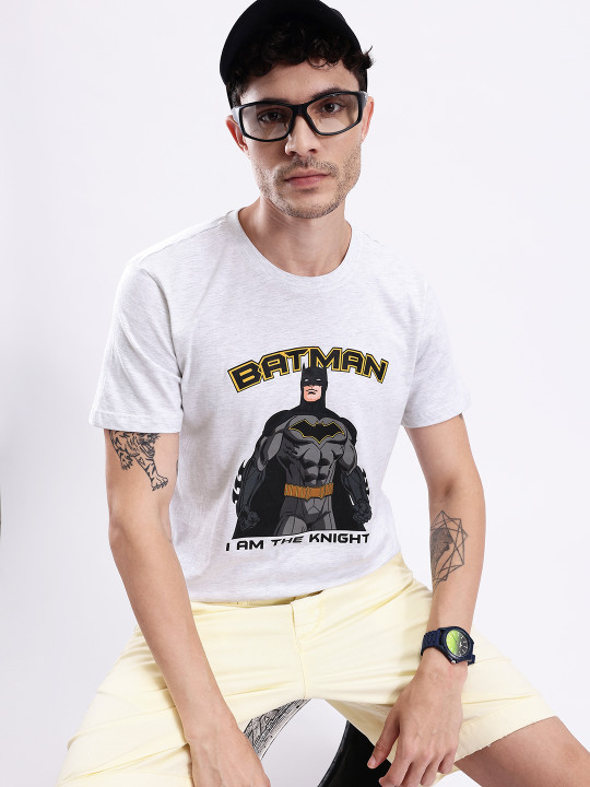 Batman Printed Cotton T-shirt for Men