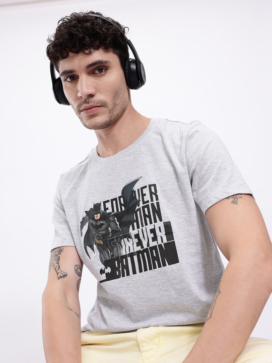 Batman Printed Pure Cotton T-shirt for Men