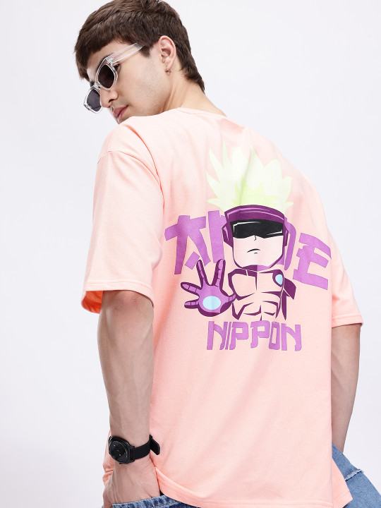 Anime Nippon Oversized T-shirt for Men