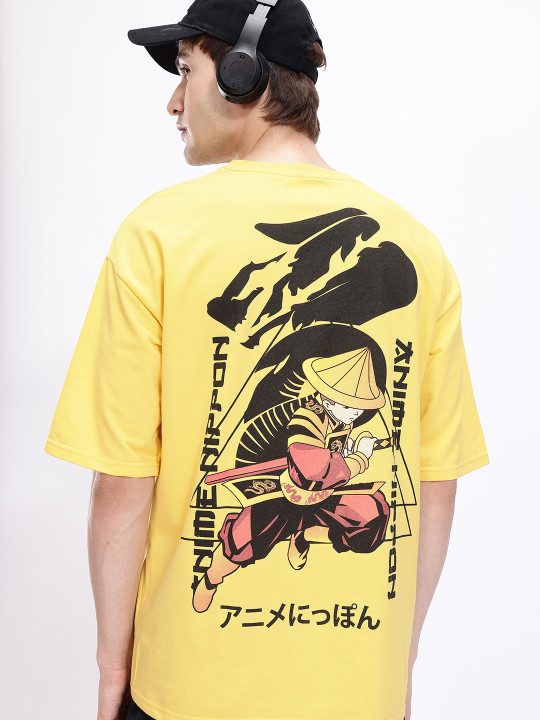 Minute Mirth Oversized Drop-Shoulder T-shirt for Men