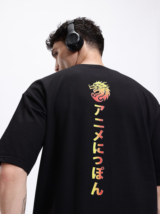 Anime Nippon Oversized T-shirt for Men