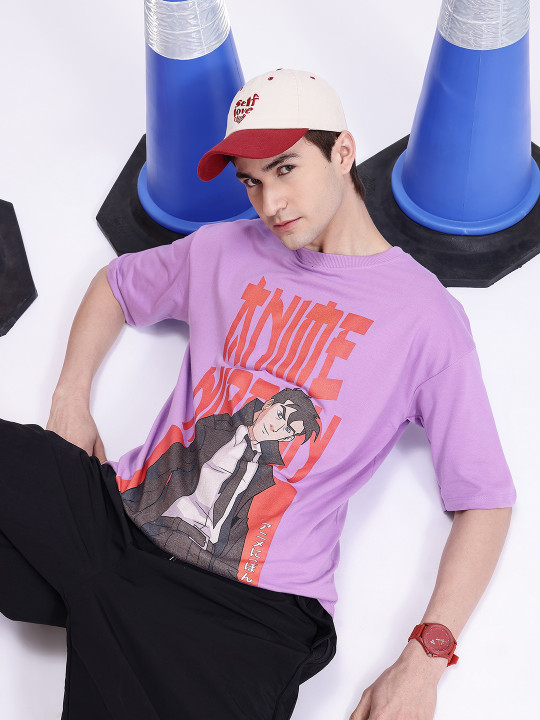 Anime Nippon Oversized Longline T-shirt for Men