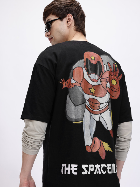 Anime Nippon Printed Pure Cotton Oversized Men’s T-Shirt