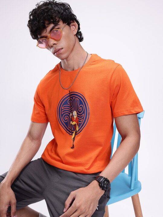 Anime Graphic Printed Pure Cotton Men’s T-Shirt