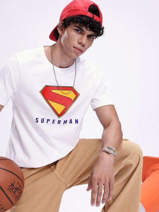 Superman Printed Pure Cotton Men’s T-Shirt