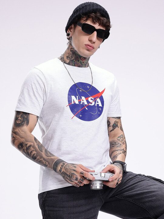 NASA Graphic Printed Pure Cotton Men’s T-Shirt