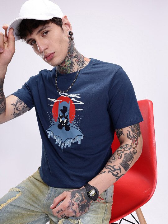 Batman Printed Pure Cotton Men’s T-Shirt