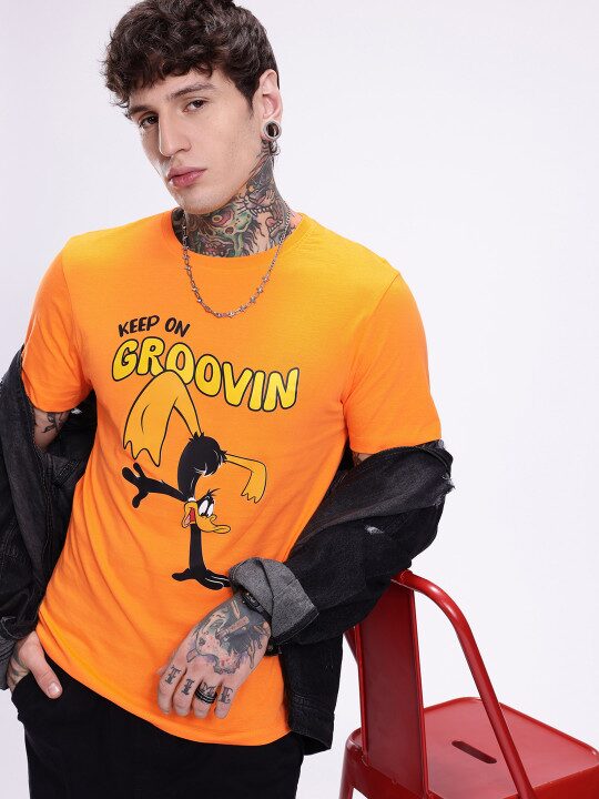 Looney Tunes Printed Pure Cotton Men’s T-Shirt