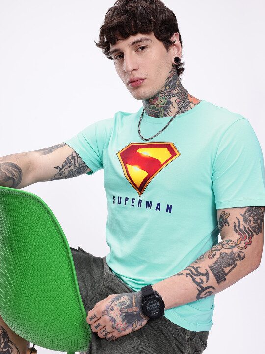 Superman Superhero Printed Pure Cotton Men’s T-Shirt
