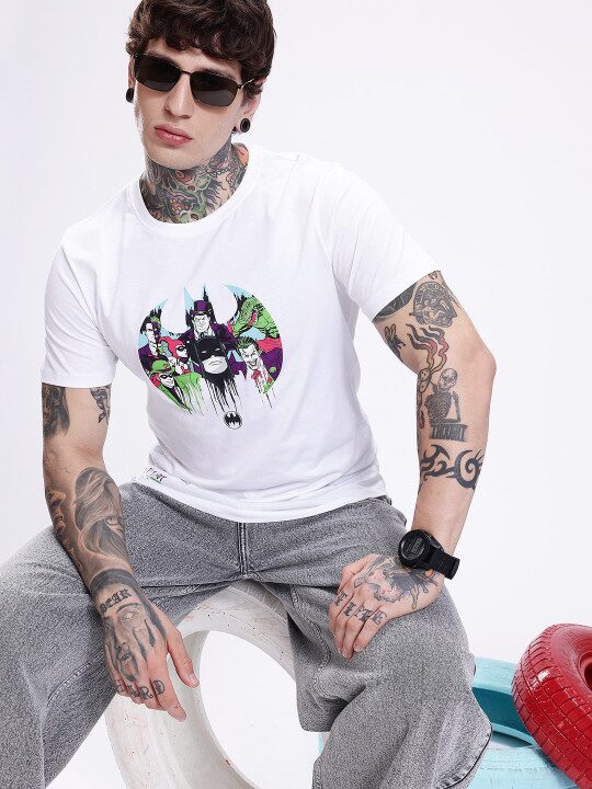 Batman Printed Pure Cotton Men’s T-Shirt