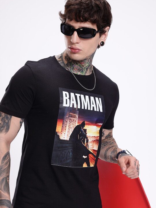 Batman Printed Pure Cotton Men’s T-Shirt