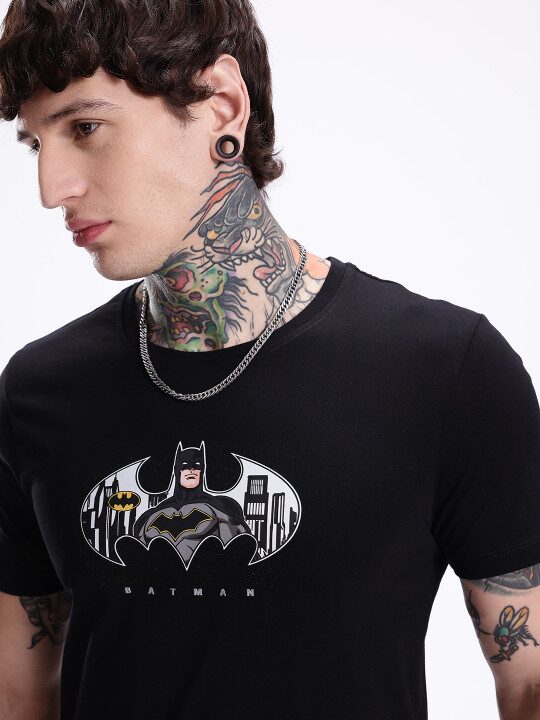 Batman Printed Pure Cotton Men’s T-Shirt