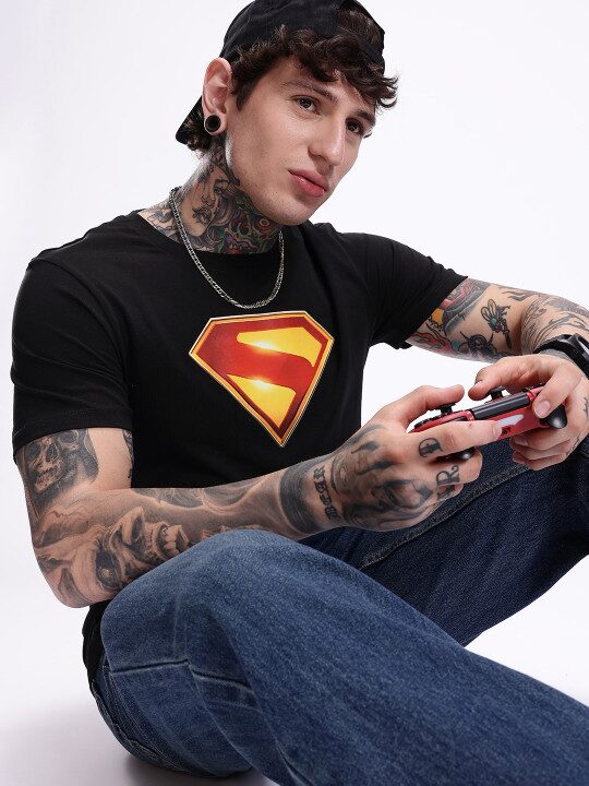 Superman Printed Pure Cotton Men’s T-Shirt